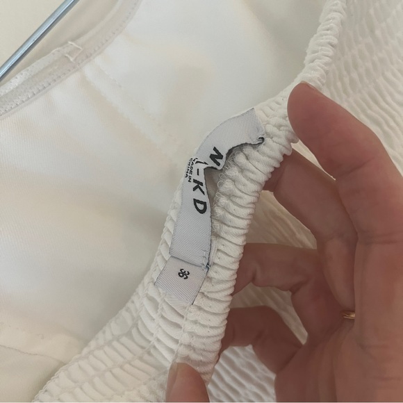 Na-kd Smock Back Corset Top white - Picture 6 of 7